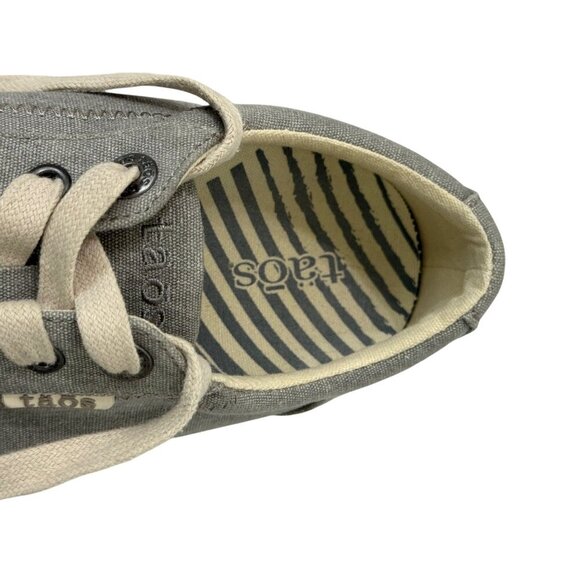Taos Women's Star Sneakers Grey Wash Canvas Lace Up Casual Size US 9.5 - Picture 8 of 11